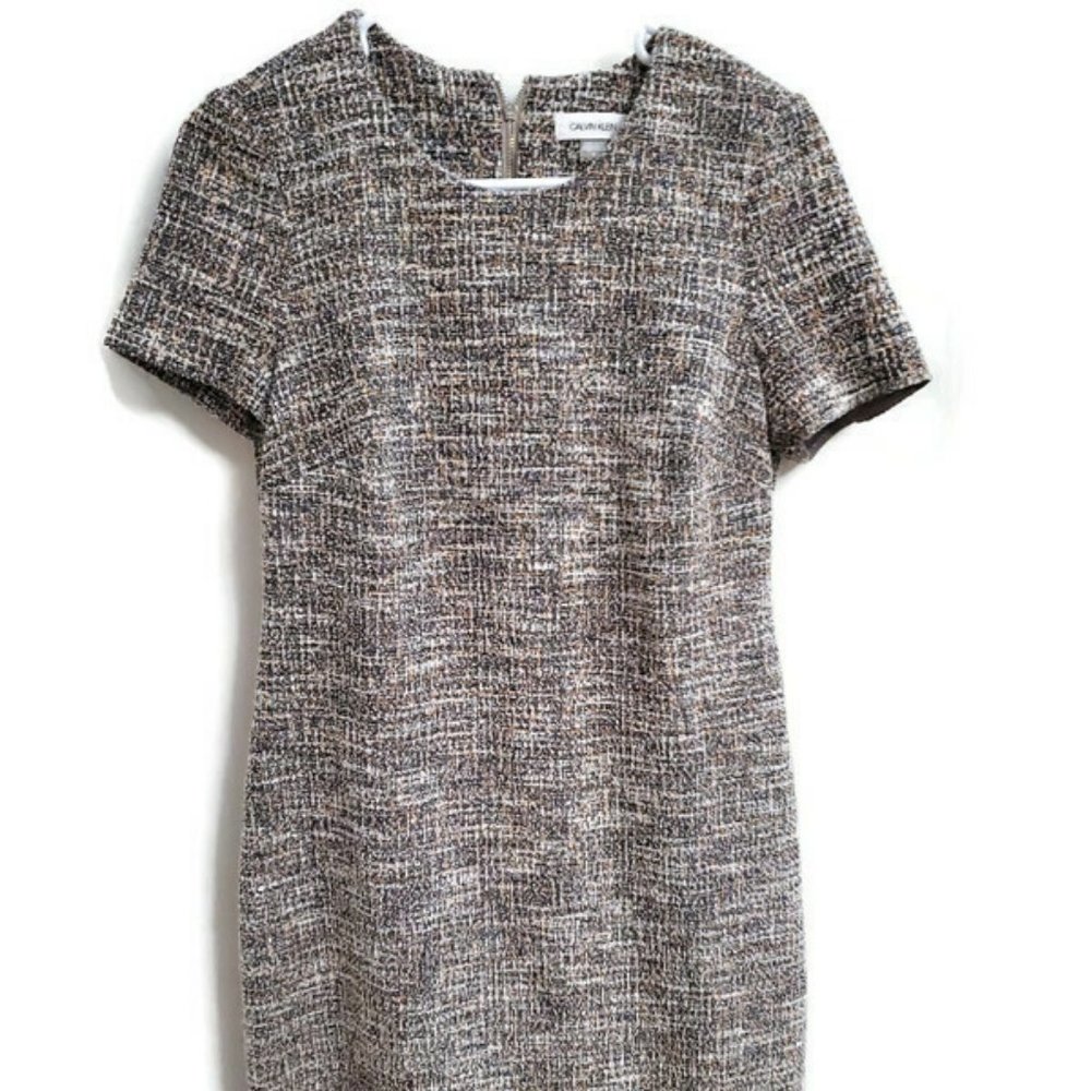 Vintage Calvin Klein boucle sheath dress